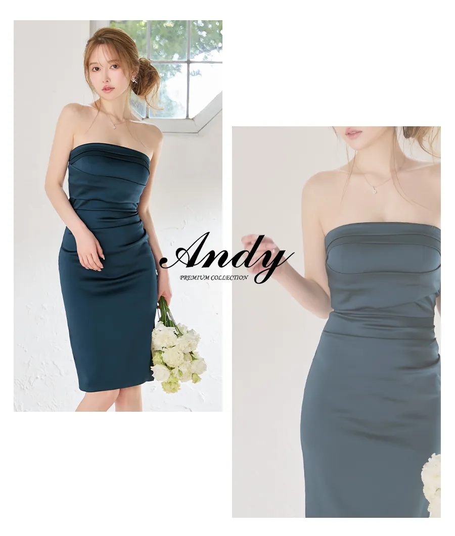 【Glossy/グロッシー】サイドドロスト/ プリーツ/ フレア/ セットアップ/ ミニドレス/ キャバドレス