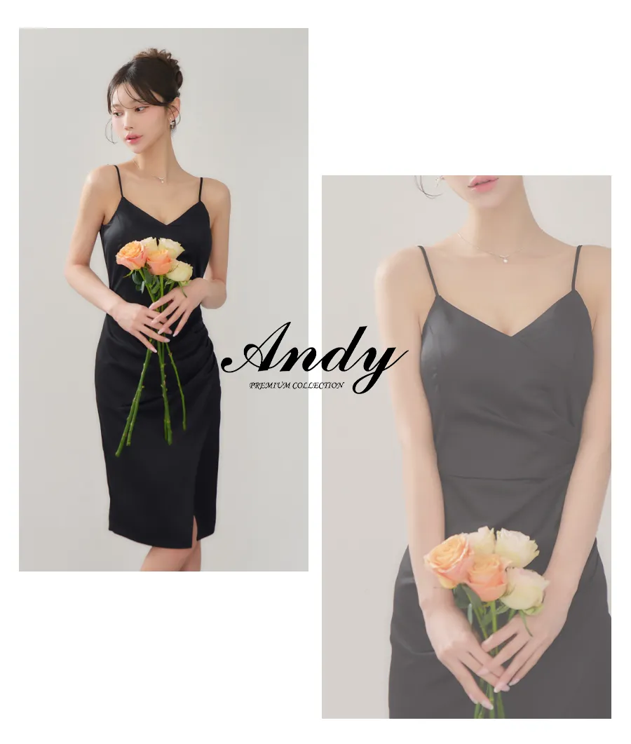 【Glossy/グロッシー】アームウォーマー付き/ リブニット/ フロントボタン/ タイト/ ミニドレス/ キャバドレス