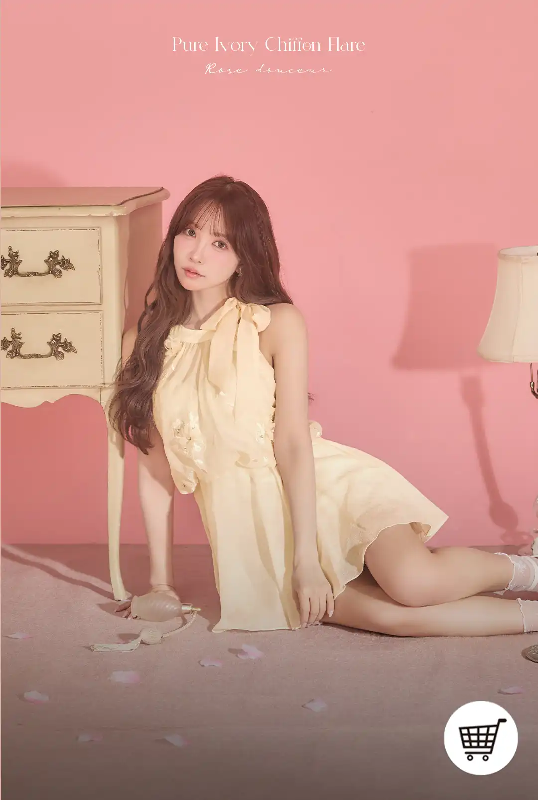 バックオープン起毛ニットフレアミニキャバドレス