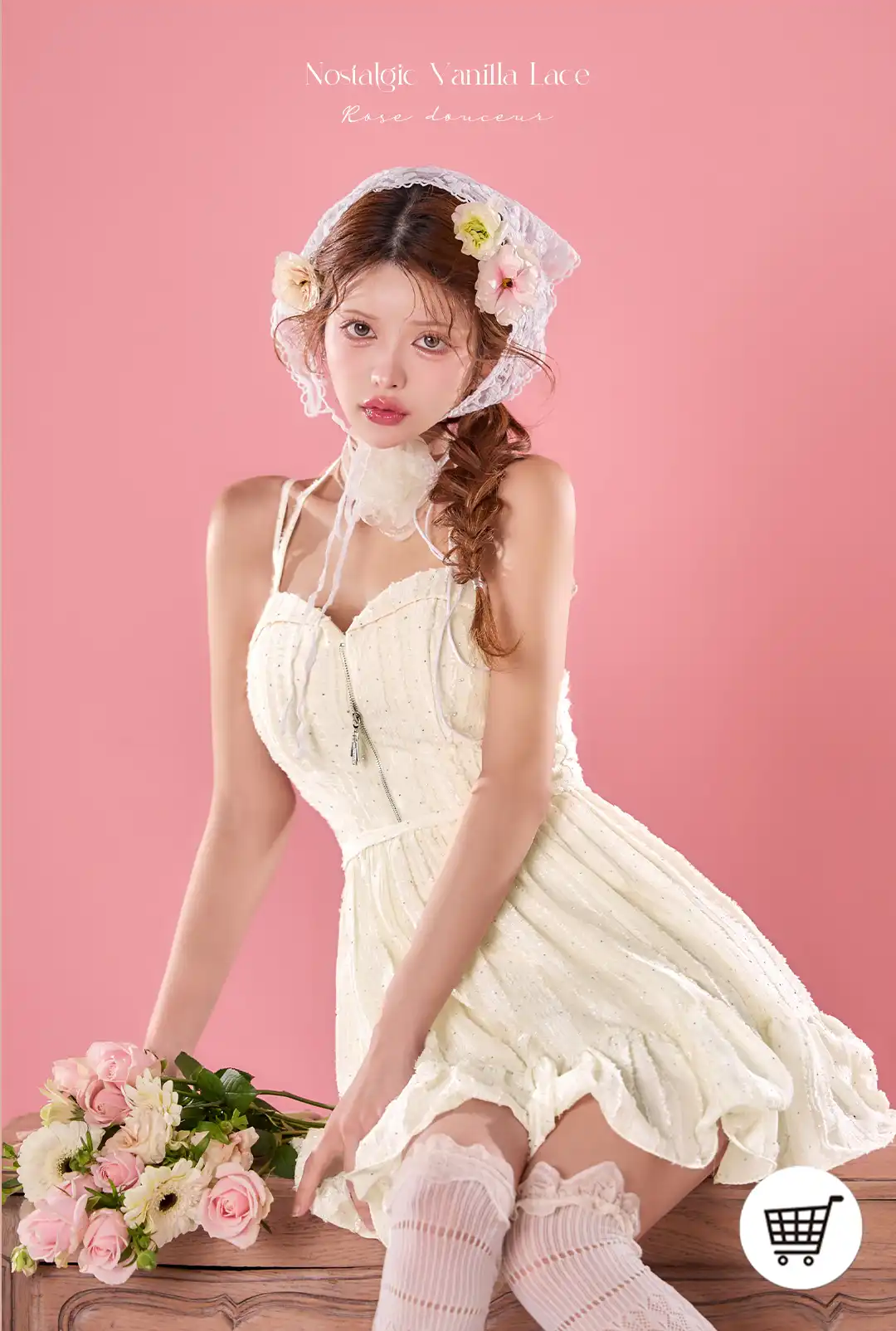 バックオープン起毛ニットフレアミニキャバドレス