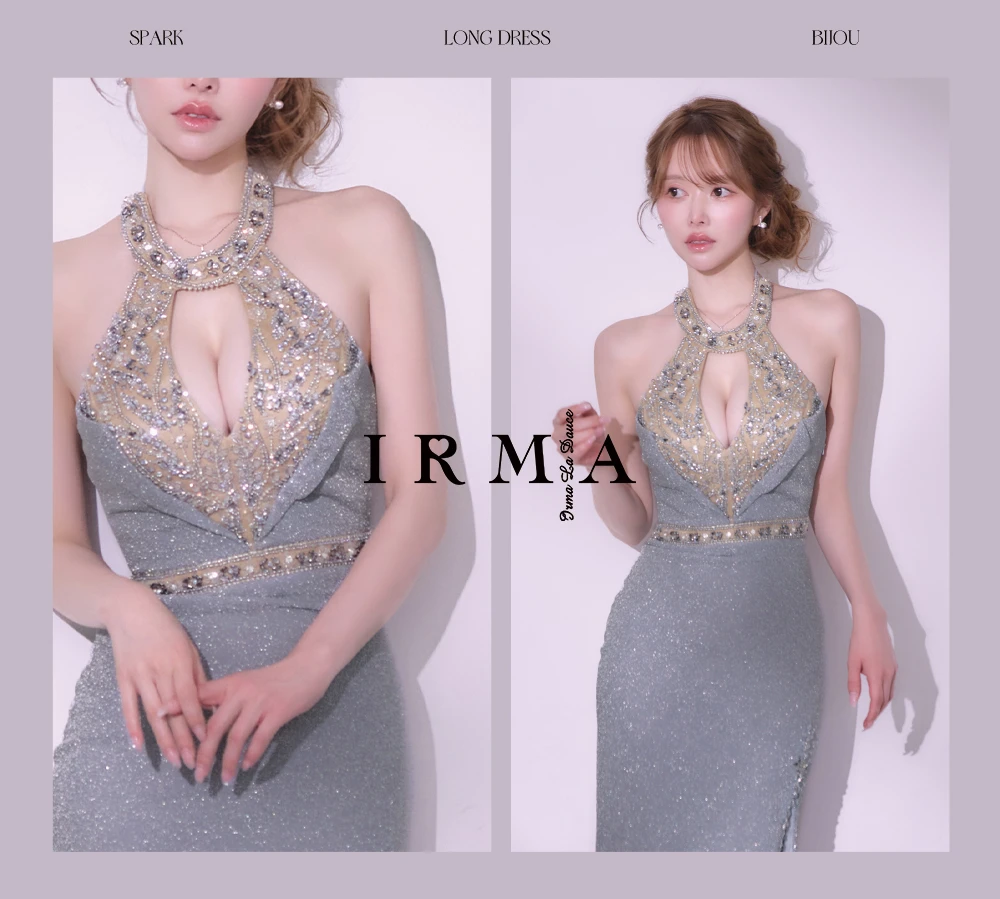 バックオープン起毛ニットフレアミニキャバドレス2