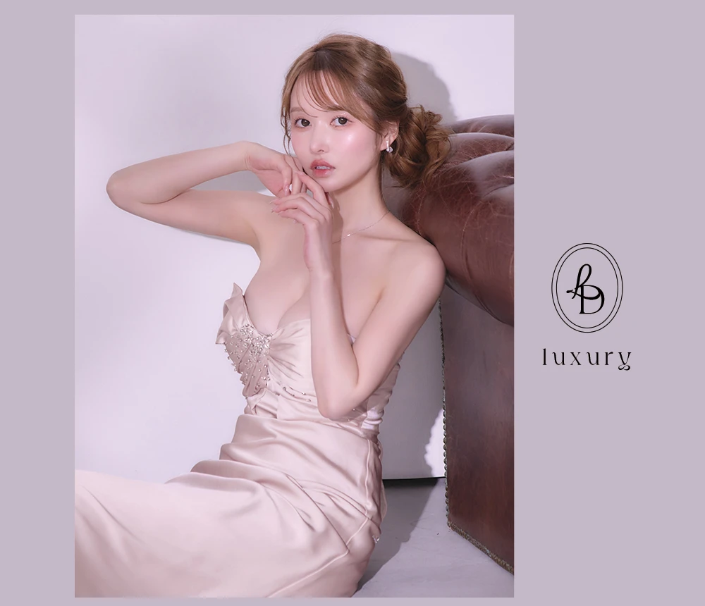 バックオープン起毛ニットフレアミニキャバドレス3