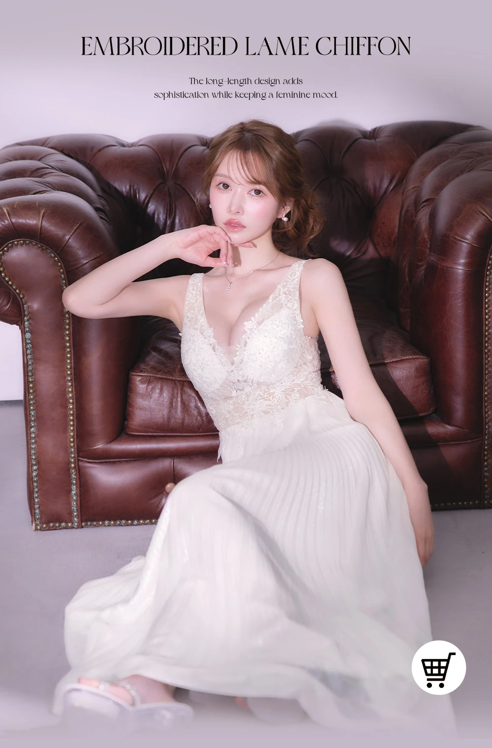 バックオープン起毛ニットフレアミニキャバドレス1