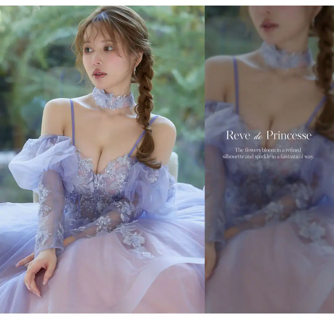 バックオープン起毛ニットフレアミニキャバドレス