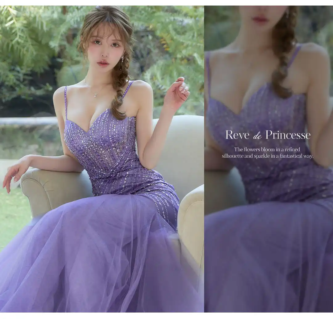 バックオープン起毛ニットフレアミニキャバドレス