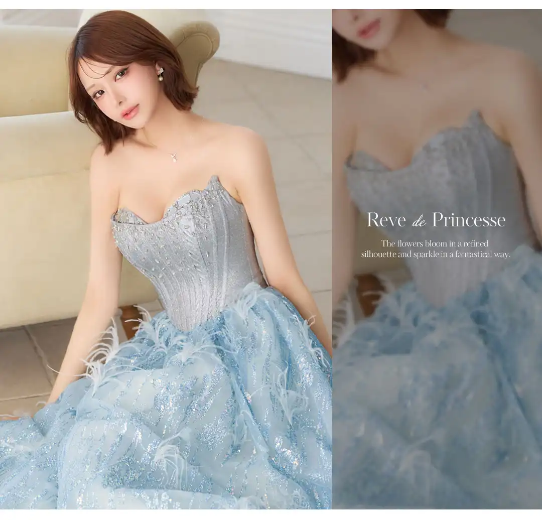 バックオープン起毛ニットフレアミニキャバドレス