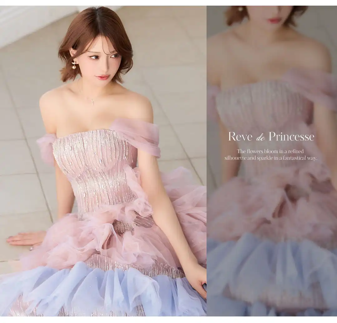 バックオープン起毛ニットフレアミニキャバドレス