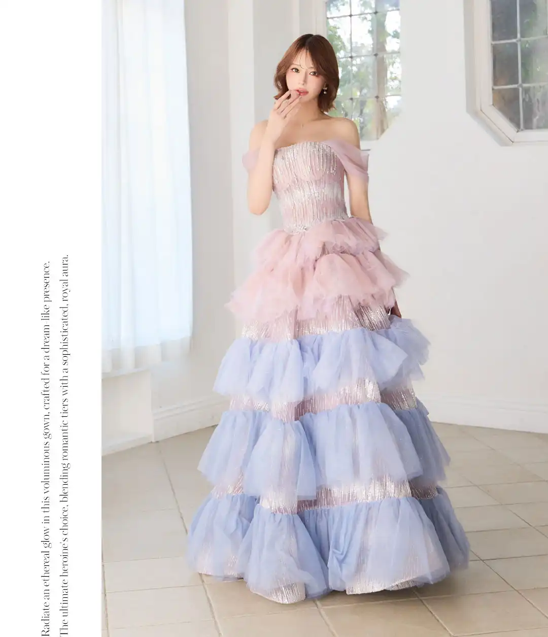 バックオープン起毛ニットフレアミニキャバドレス