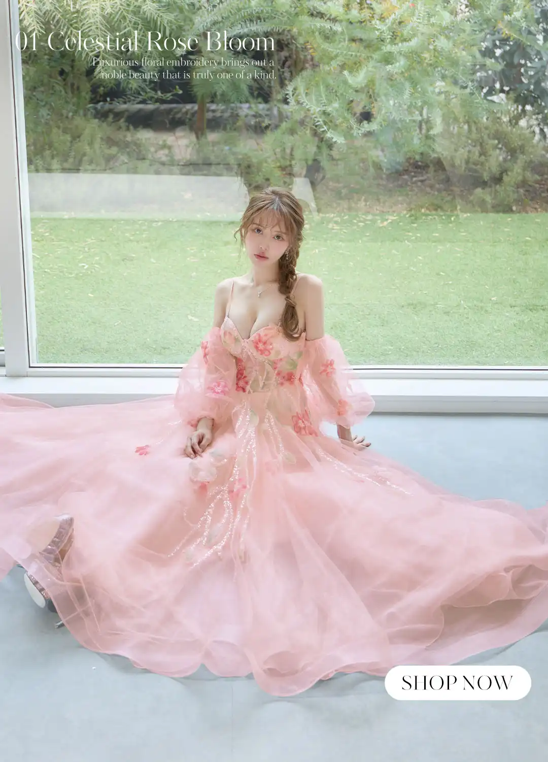 バックオープン起毛ニットフレアミニキャバドレス