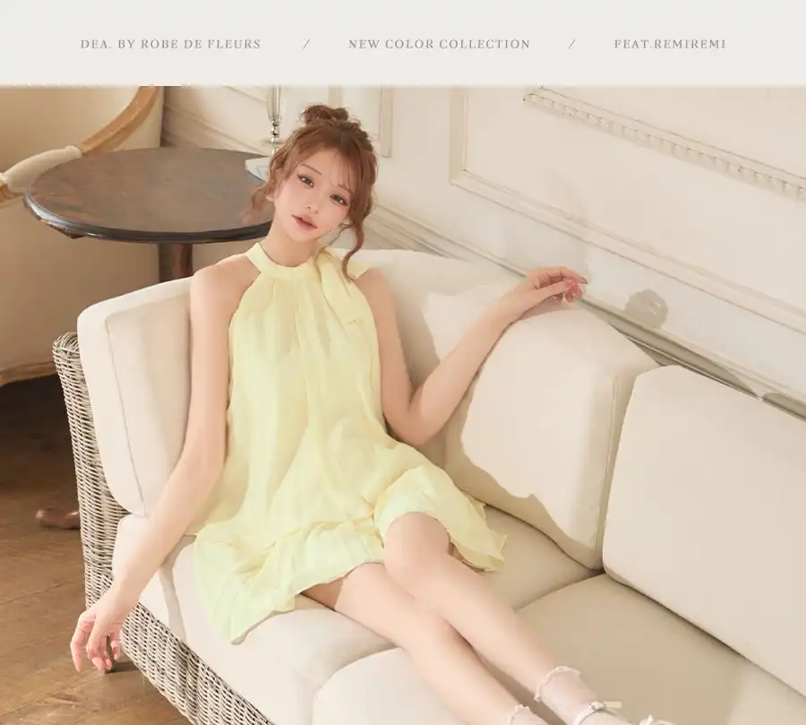 【DEA./ディア】サテン/ シフォン/ フレア/ セットアップ/ ミニドレス/ キャバドレス 5