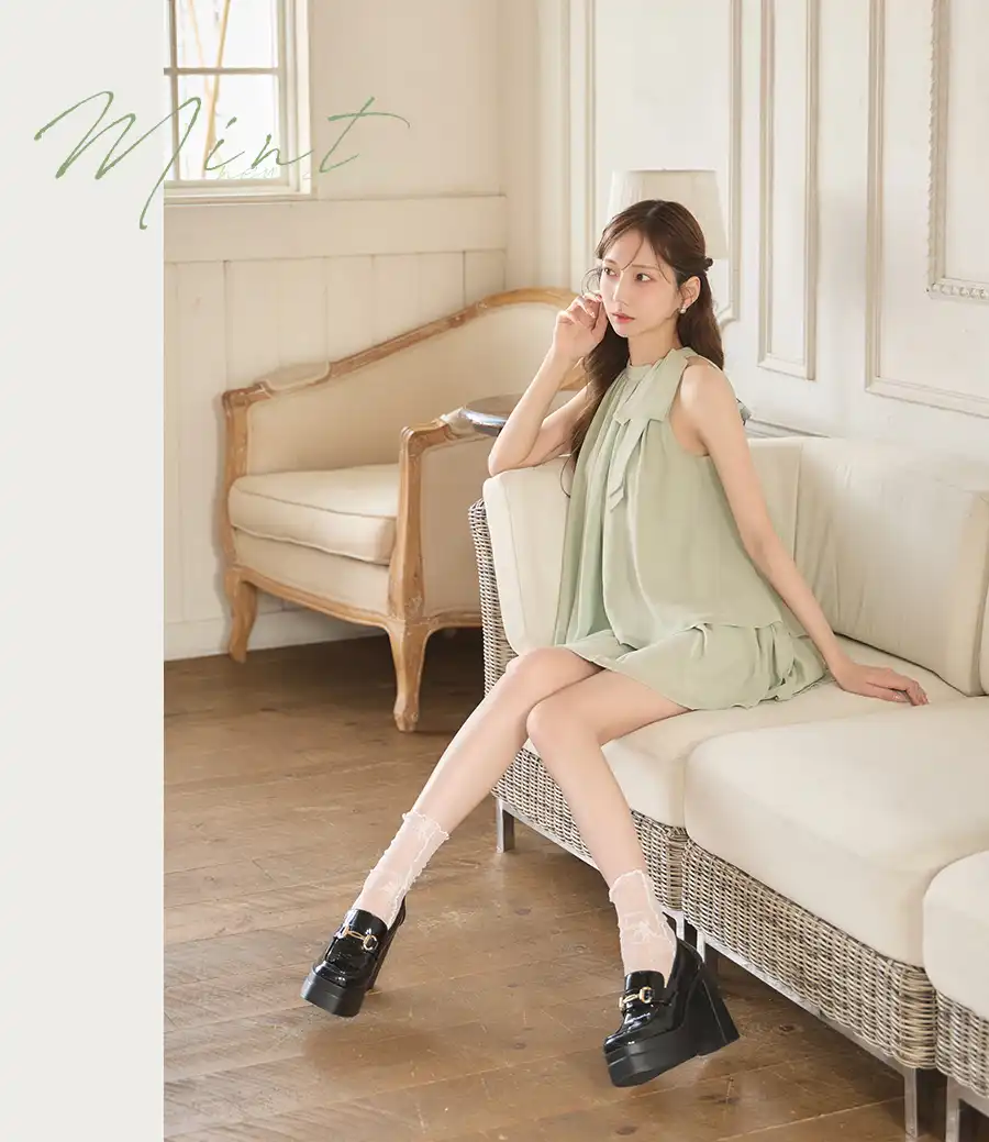 【DEA./ディア】サテン/ シフォン/ フレア/ セットアップ/ ミニドレス/ キャバドレス 5