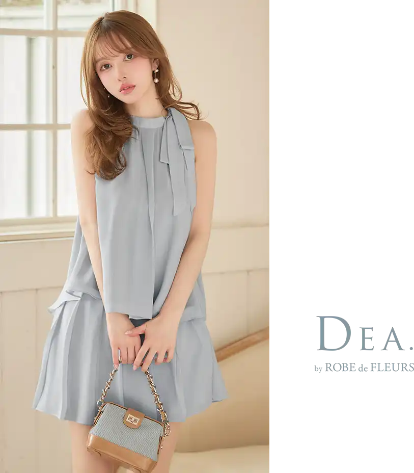 【ROBE de FLEURS Glossy/ローブ・ド・フルール グロッシー】バストカット/ ウエストカット/ 袖あり/ 半袖/ バックル/ ストレッチ/ タイト/ ミニドレス/ キャバドレス