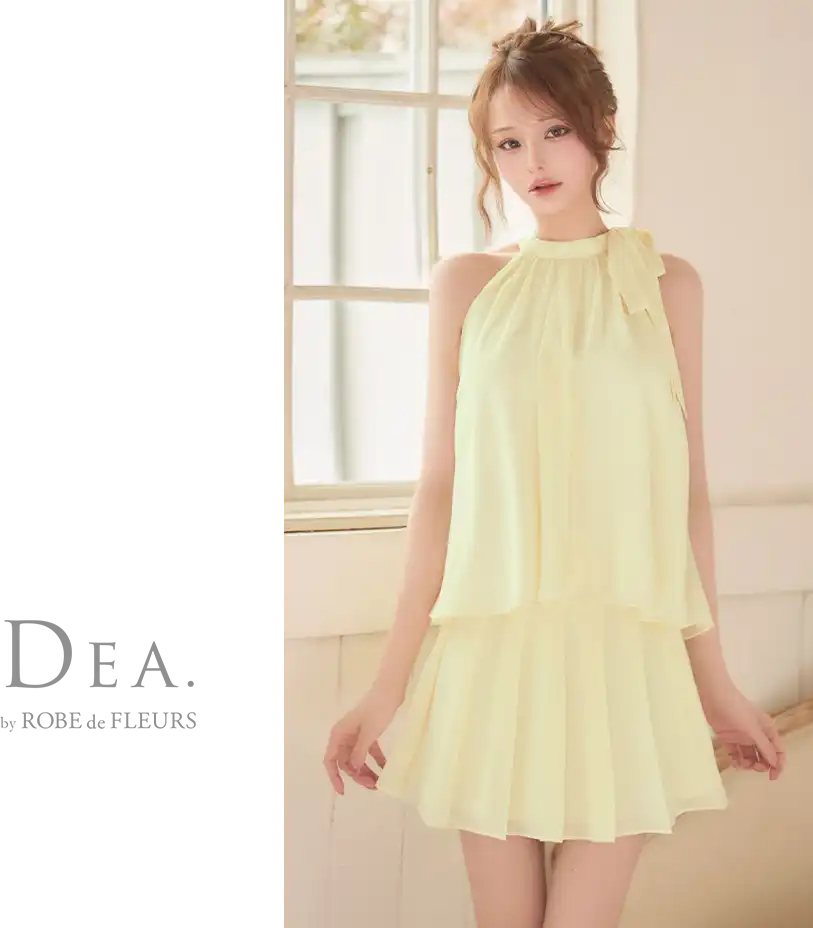 【ROBE de FLEURS Glossy/ローブ・ド・フルール グロッシー】バストカット/ ウエストカット/ 袖あり/ 半袖/ バックル/ ストレッチ/ タイト/ ミニドレス/ キャバドレス