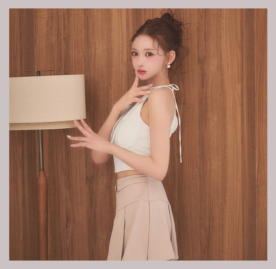 【予約商品/3月上旬発送予定】XSサイズあり【Glossy/グロッシー】バイカラー/ アメスリ/ ストレッチ/ セットアップ/ ミニドレス/ キャバドレス