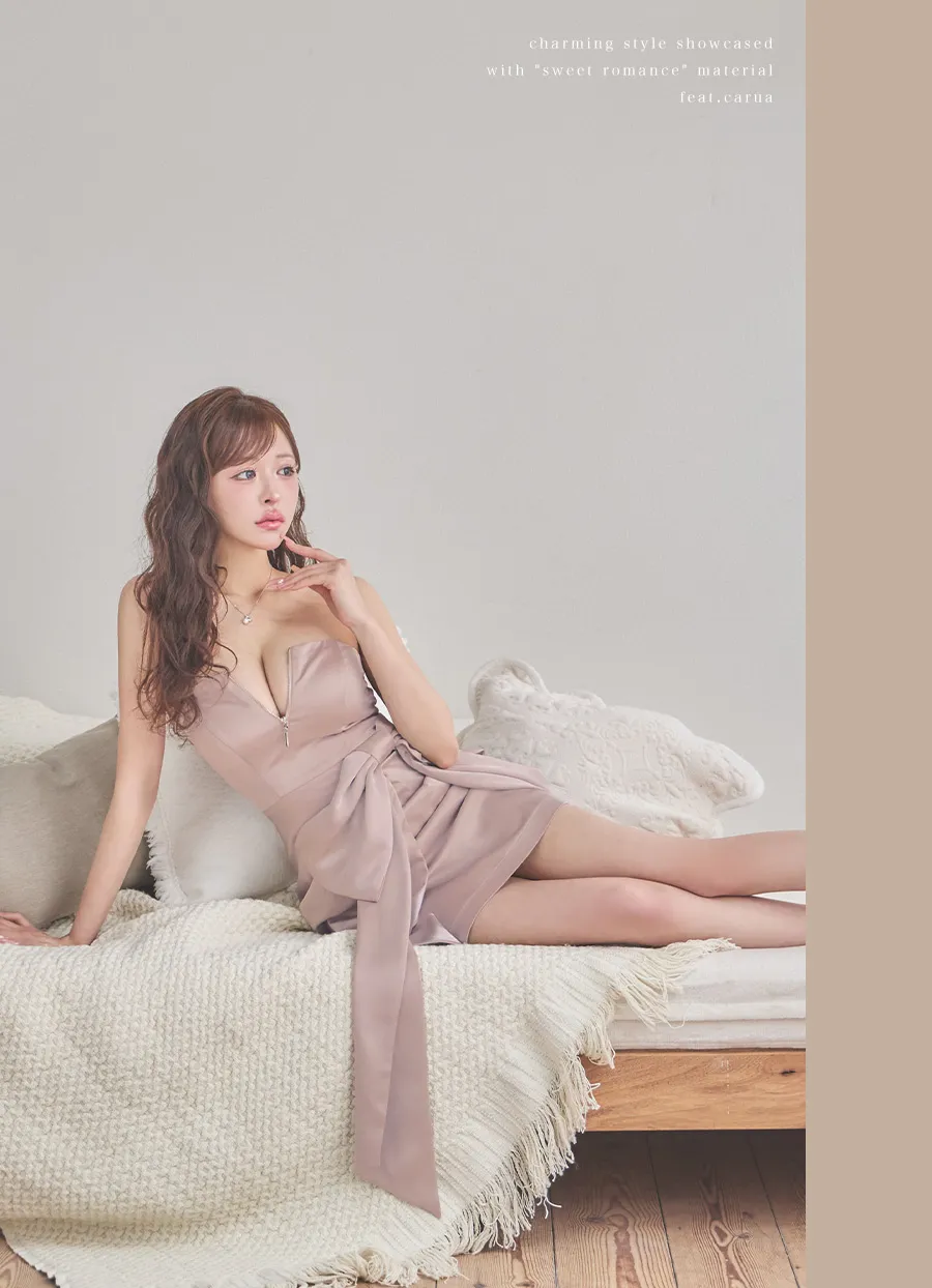 三上悠亜＆カルアが着る、Douce Romanceミニドレス9