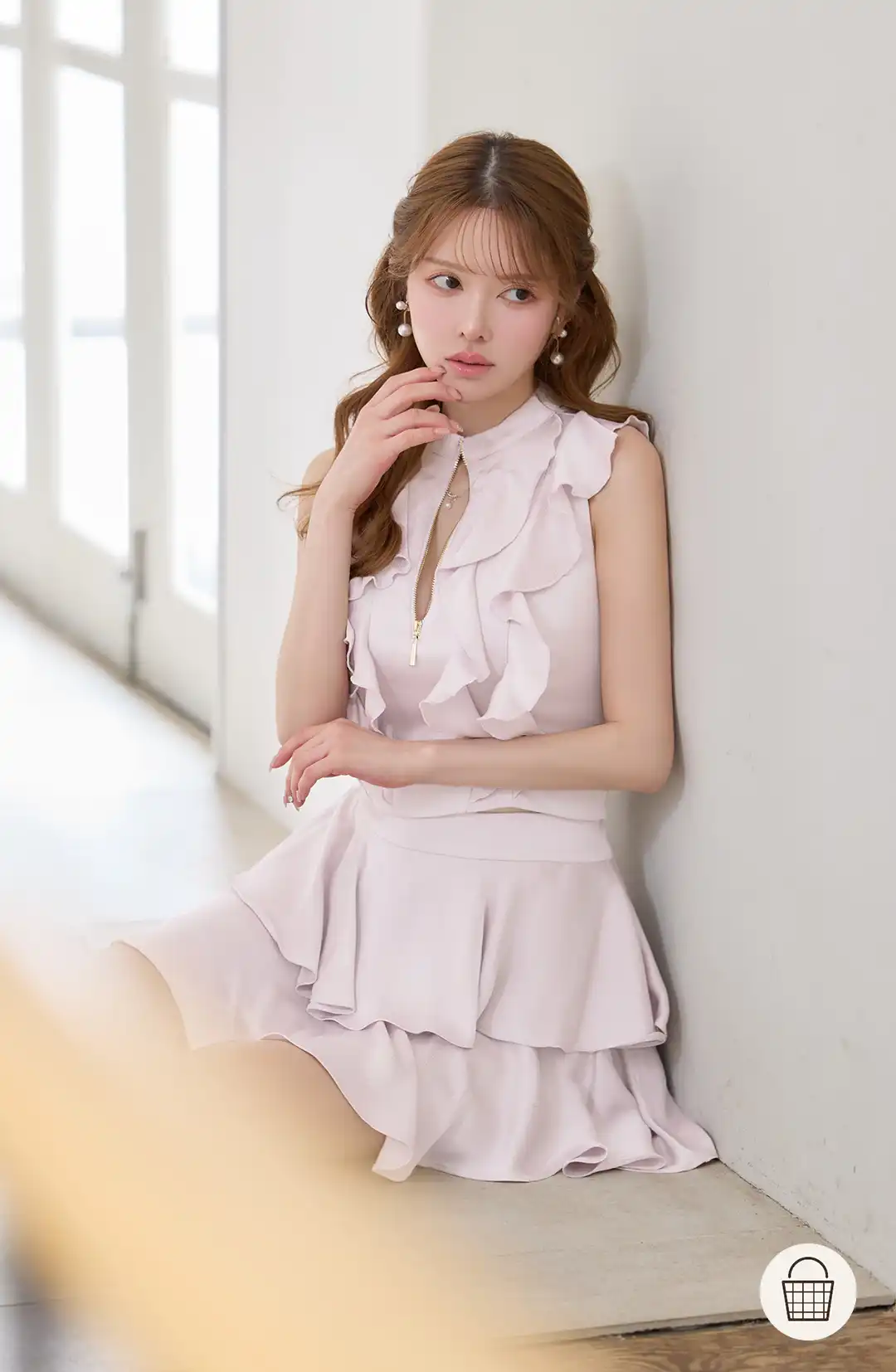 ガーリー / ボウタイ / ミニドレス / フェミニン 1