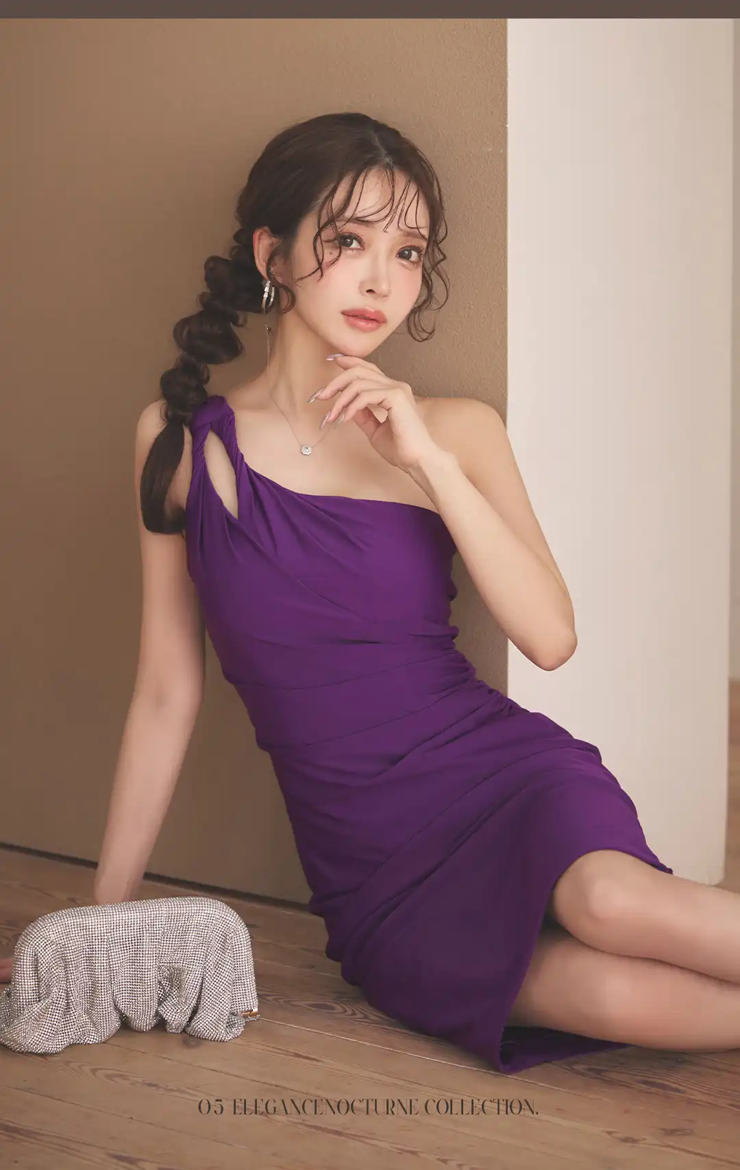 アシメショルダードレス / ワンショルダードレス / ブラックドレス / タイトドレス / キャバドレス ミディ / セクシードレス 黒 / ラウンジドレス / ナイトドレス レディース / 上品セクシードレス / ボディラインドレス / エレガントドレス / ミディドレス タイト / 夜会ドレス / 大人ドレス / アシメドレス 4