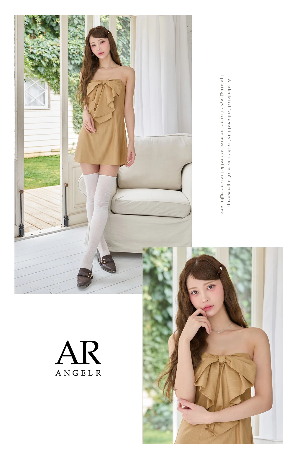 【ANGEL R/エンジェルアール】ベアトップ/ ビックリボン/ ストライプ/ フレア/ マイクロミニドレス/ キャバドレス 2