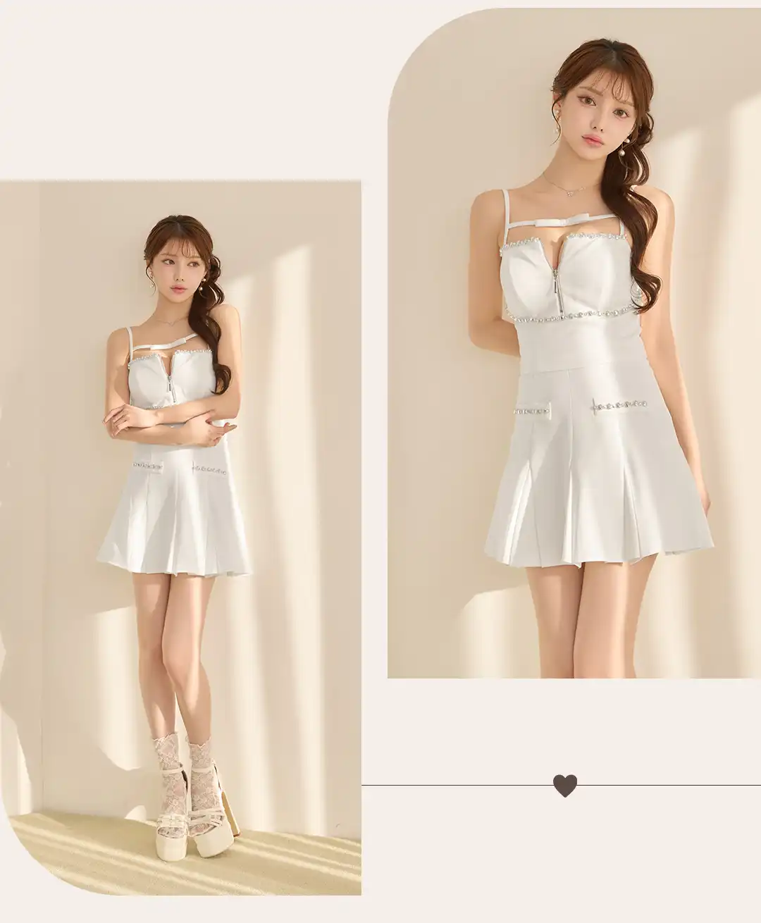 ビジュードレス / フレアドレス / ミニドレス / キャバドレス ミニ / ホワイトドレス / ナイトドレス レディース / 韓国風ドレス / シンプルドレス / 上品ドレス / フェミニンドレス / 大人可愛いドレス / 清楚ドレス / 華やかドレス / 愛されドレス / きれいめドレス 3