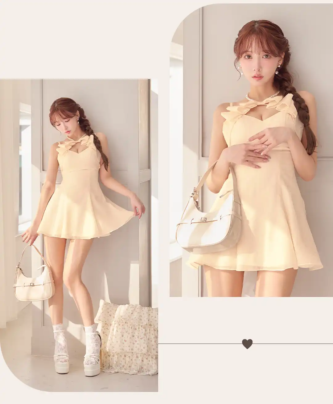 リボンドレス / パールドレス / ミニドレス / キャバドレス ミニ / ホワイトドレス / ナイトドレス レディース / 韓国風ドレス / ガーリードレス / 上品可愛いドレス / フェミニンドレス / あざと可愛いドレス / 大人可愛いドレス / デコルテ見せドレス / 清楚ドレス / 愛されドレス 3