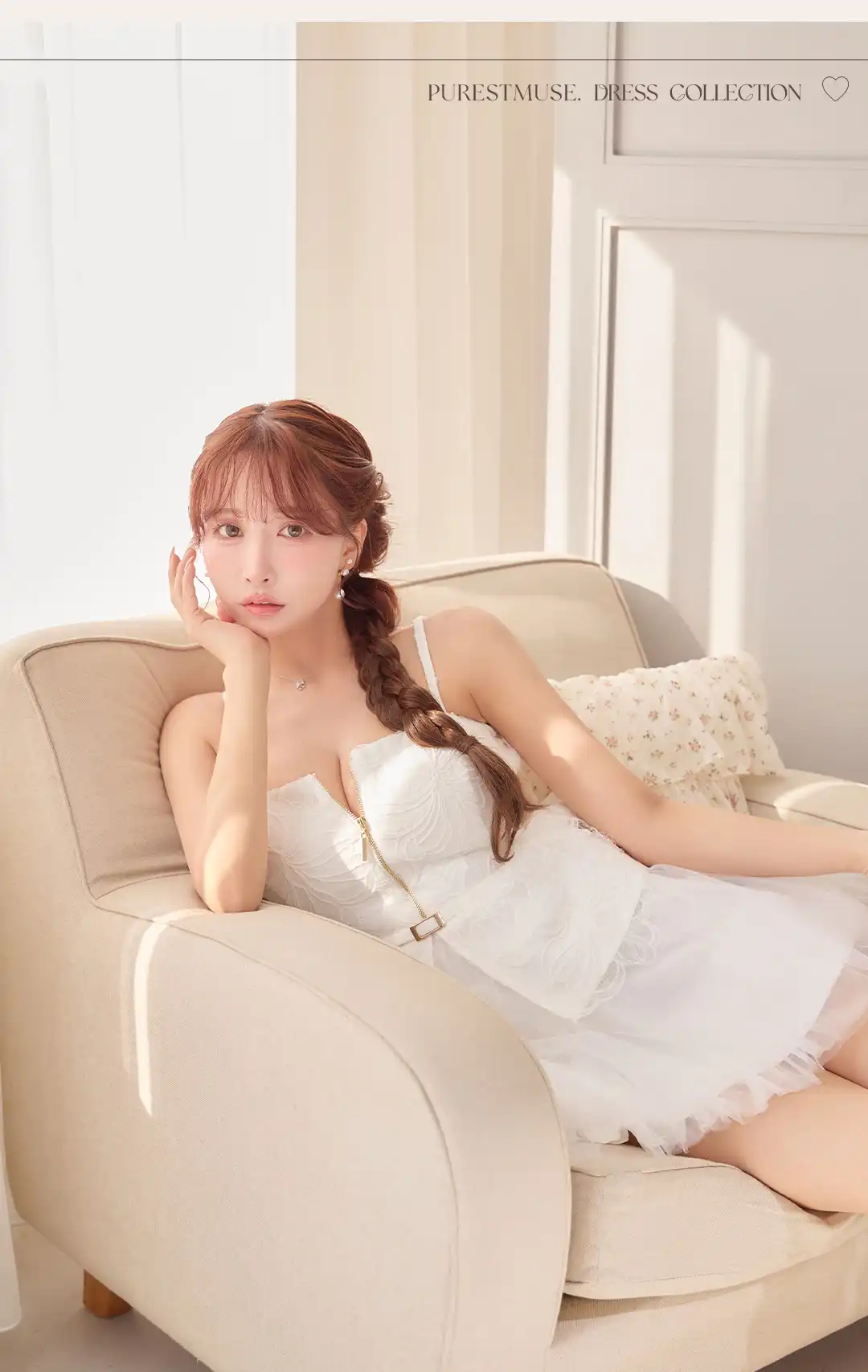 チュールドレス / ジップドレス / ミニドレス / キャバドレス ミニ / ホワイトドレス / ナイトドレス レディース / 韓国風ドレス / ガーリードレス / フレアドレス / フェミニンドレス / あざと可愛いドレス / ボリュームドレス / 甘めドレス / 愛されドレス / 主役ドレス 4