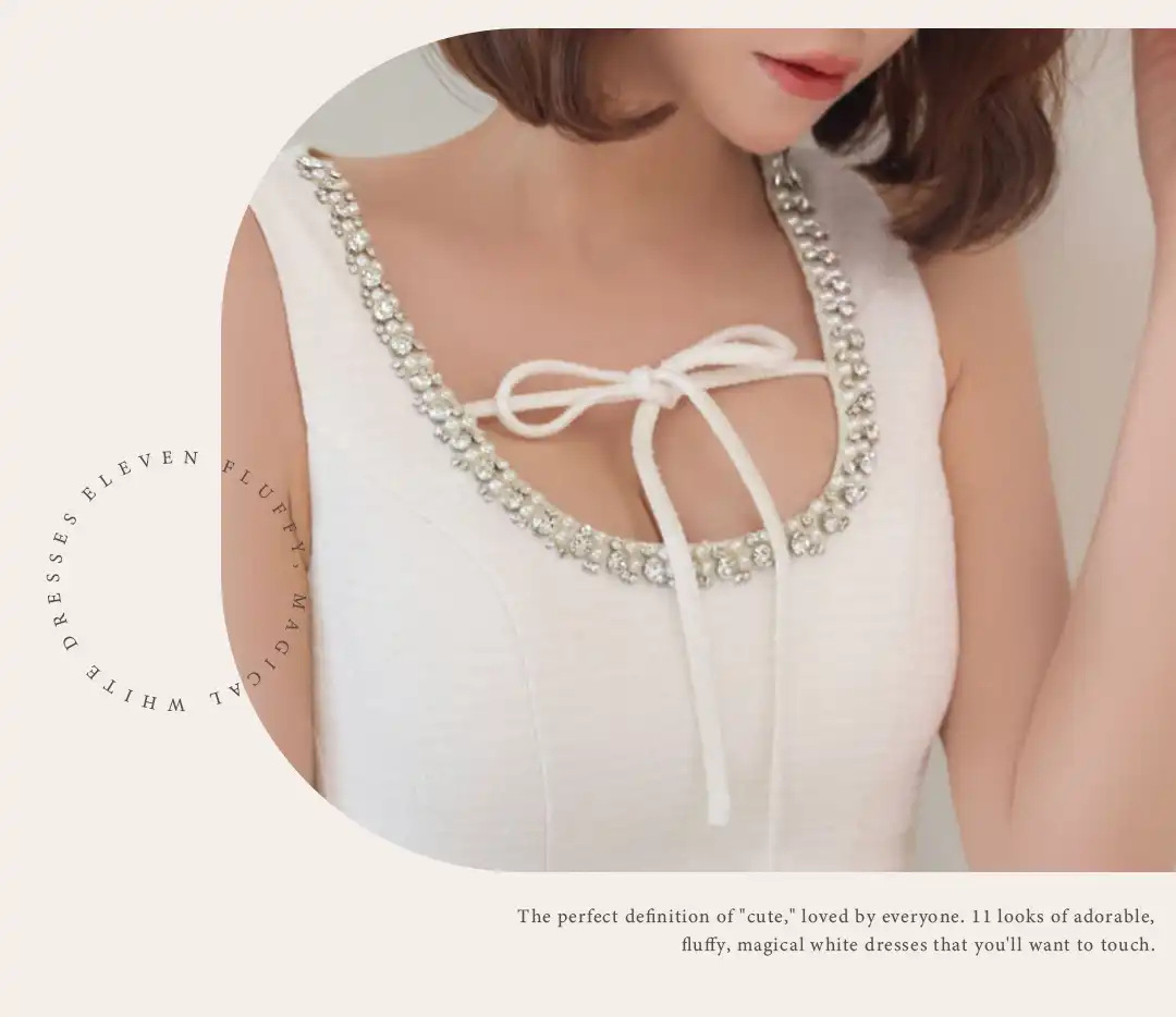 ビジュードレス / プリーツドレス / ミニドレス / キャバドレス ミニ / ホワイトドレス / ナイトドレス レディース / 韓国風ドレス / シンプルドレス / 上品ドレス / フェミニンドレス / 大人可愛いドレス / きれいめドレス / 清楚ドレス / 愛されドレス / 華やかドレス 2