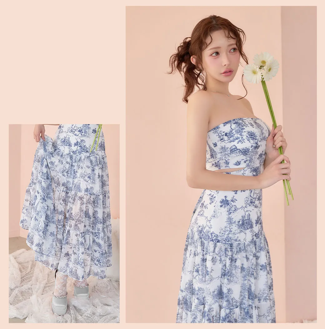 ANDY Aライン ロングドレス スタイルイメージ