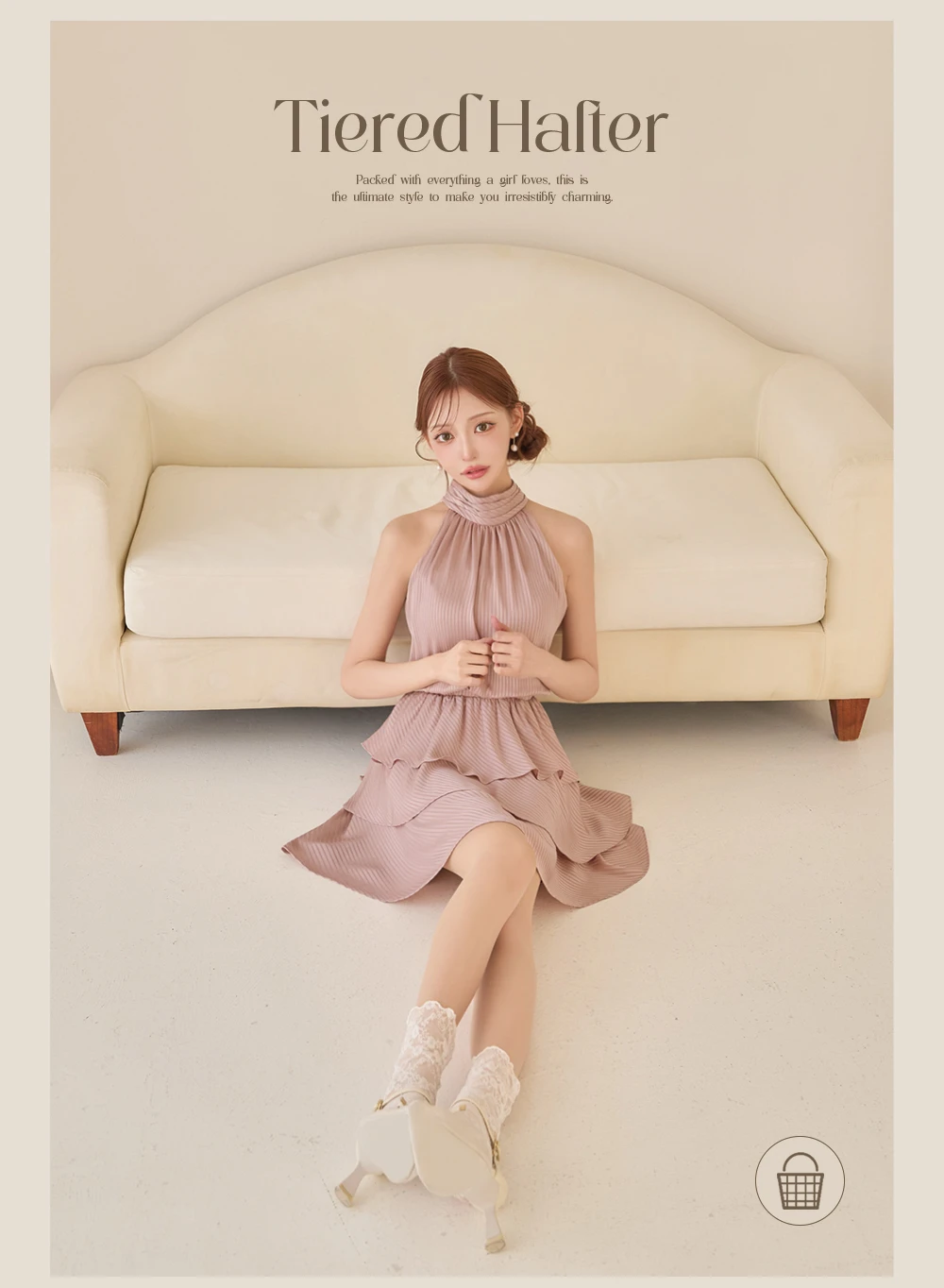 【Glossy/グロッシー】ベア/ リボン/ セットアップ/ フレア/ ミニドレス/ キャバドレス 1