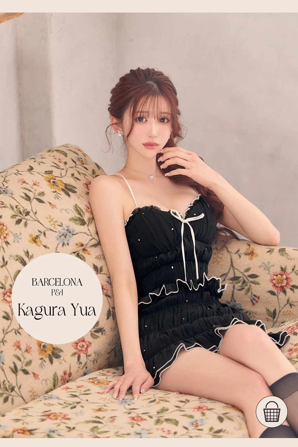 【ROBE de FLEURS/ローブドフルール】ビジュー/ ラメシフォン/ リボン/ セットアップ/ ティアード/ ミニドレス/ キャバドレス 1