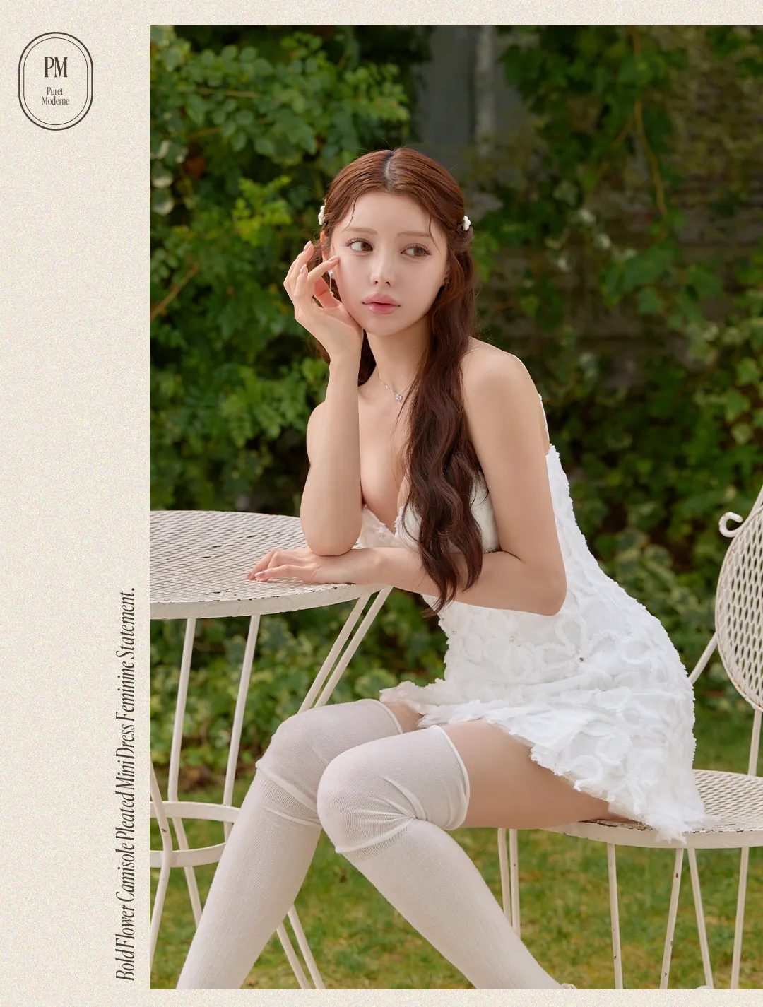 花柄ワンピース / フラワーワンピ / キャミワンピ / プリーツワンピ / ミニワンピース / ガーリードレス / 韓国ワンピ / フェミニンワンピ 4