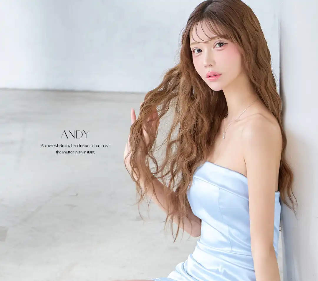 【ANDY/アンディ】シンプル/ ワンカラー/ サテン/ ベア/ タック/ タイト/ ミニドレス/ キャバドレス