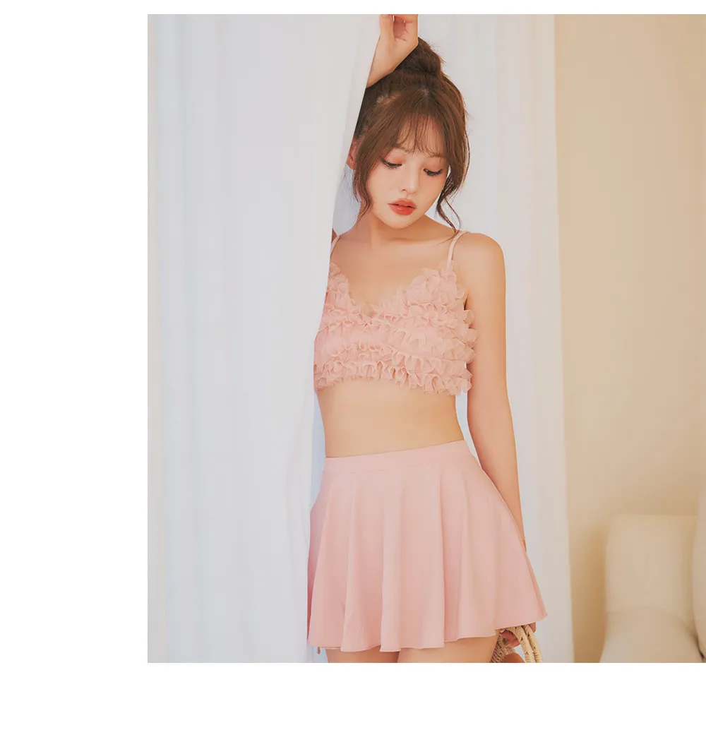 ちぃぽぽ着用 チュールフレアスカートビキニ 着用画像1