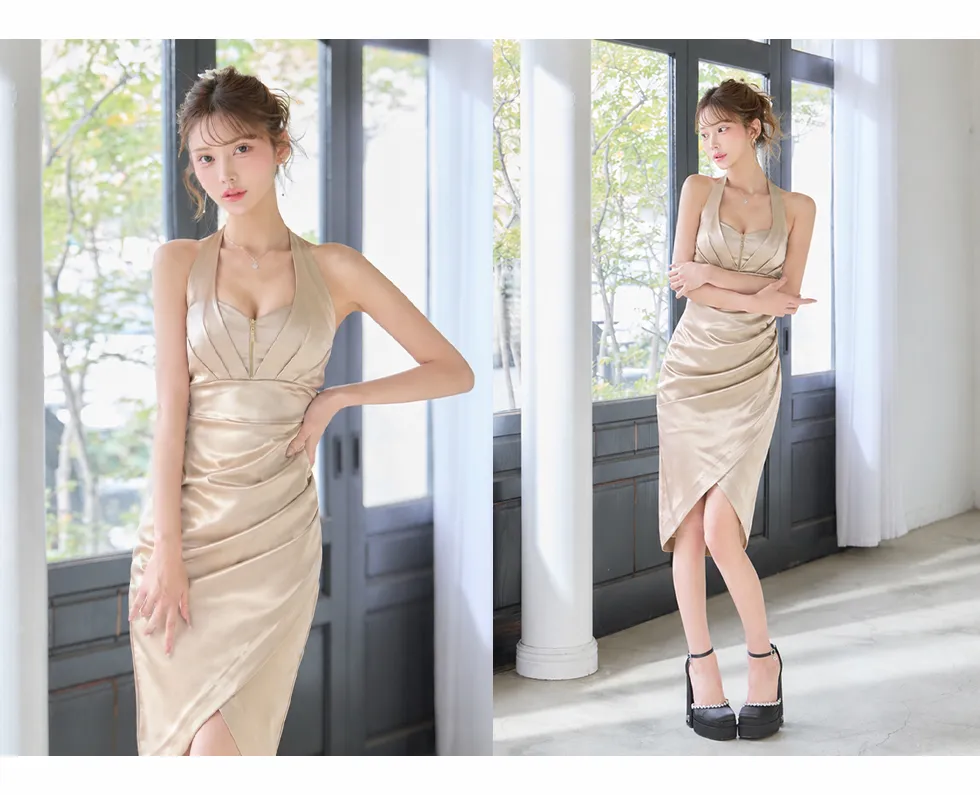 るりぴ 着用 2026年新作ドレス ミディアムドレス キャバドレス