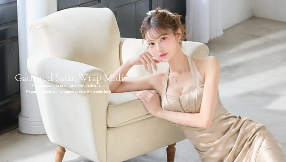 るりぴ 着用 2026年新作ドレス ミディアムドレス キャバドレス