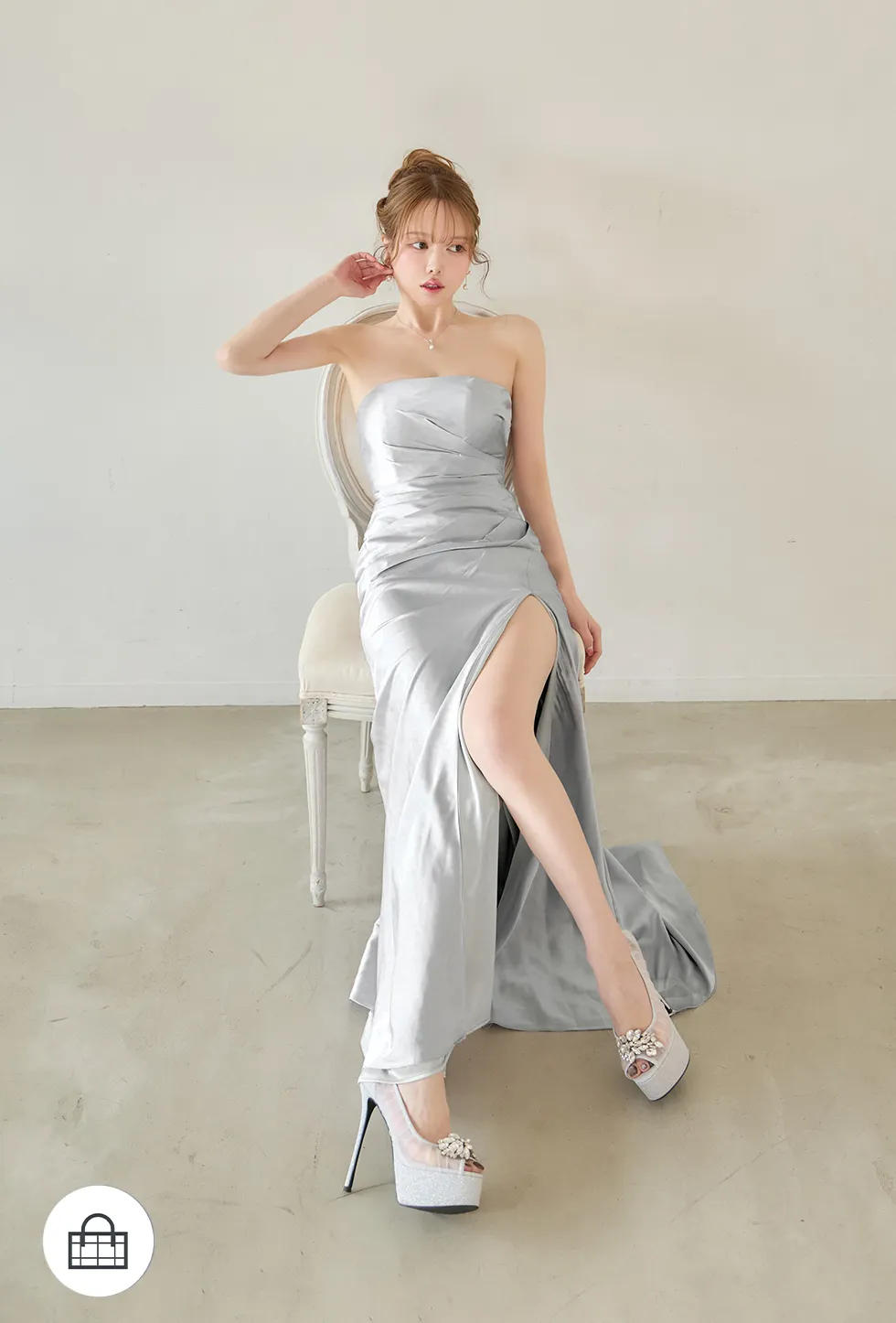 るりぴ 着用 2026年新作ドレス ミディアムドレス ロングドレス キャバドレス