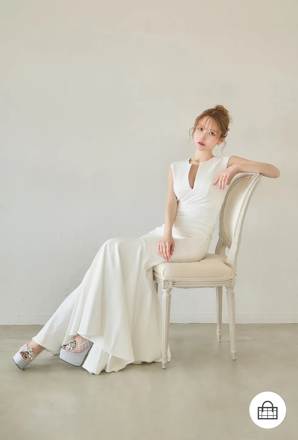 ゆめ 着用 2026年新作ドレス ミディアムドレス ロングドレス キャバドレス