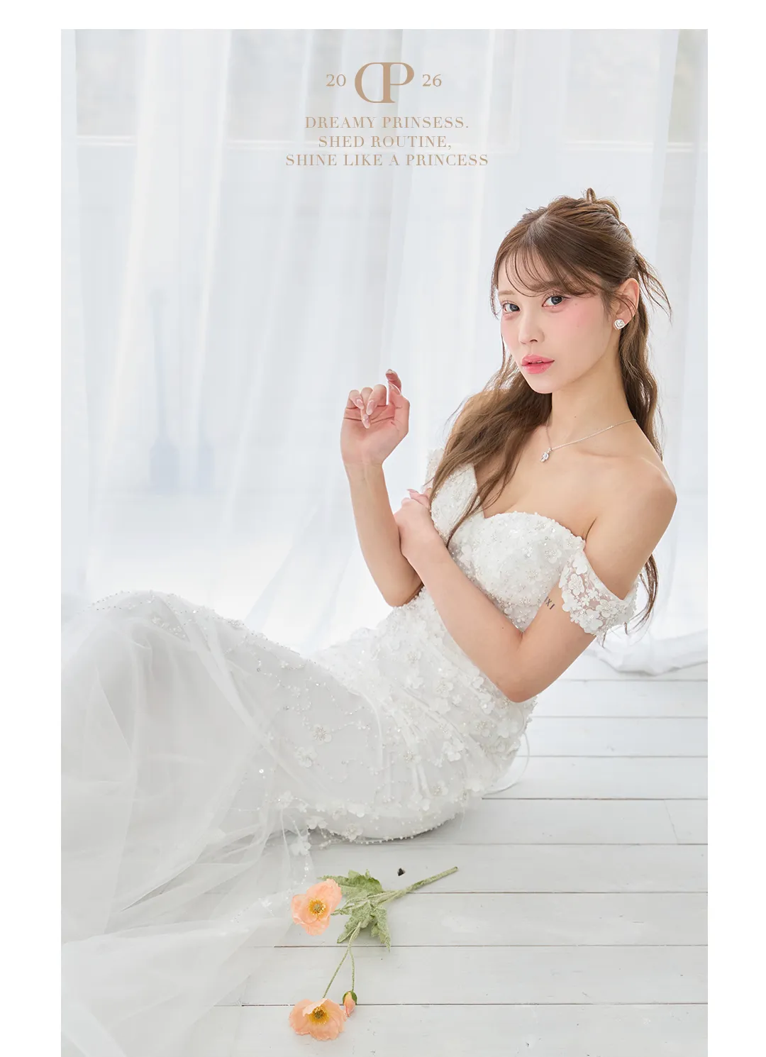 マーメイドドレス / スパンコールドレス / フラワードレス / ロングドレス / フェミニンドレス / 韓国ドレス / パーティードレス / 細見えドレス 5