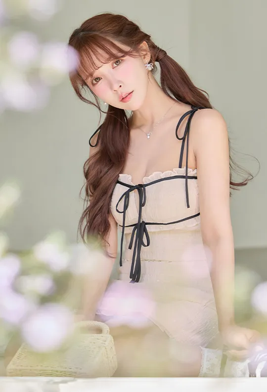 三上悠亜 2026年新作ドレス ミニドレス ROBE de FLEURS ローブドフルール