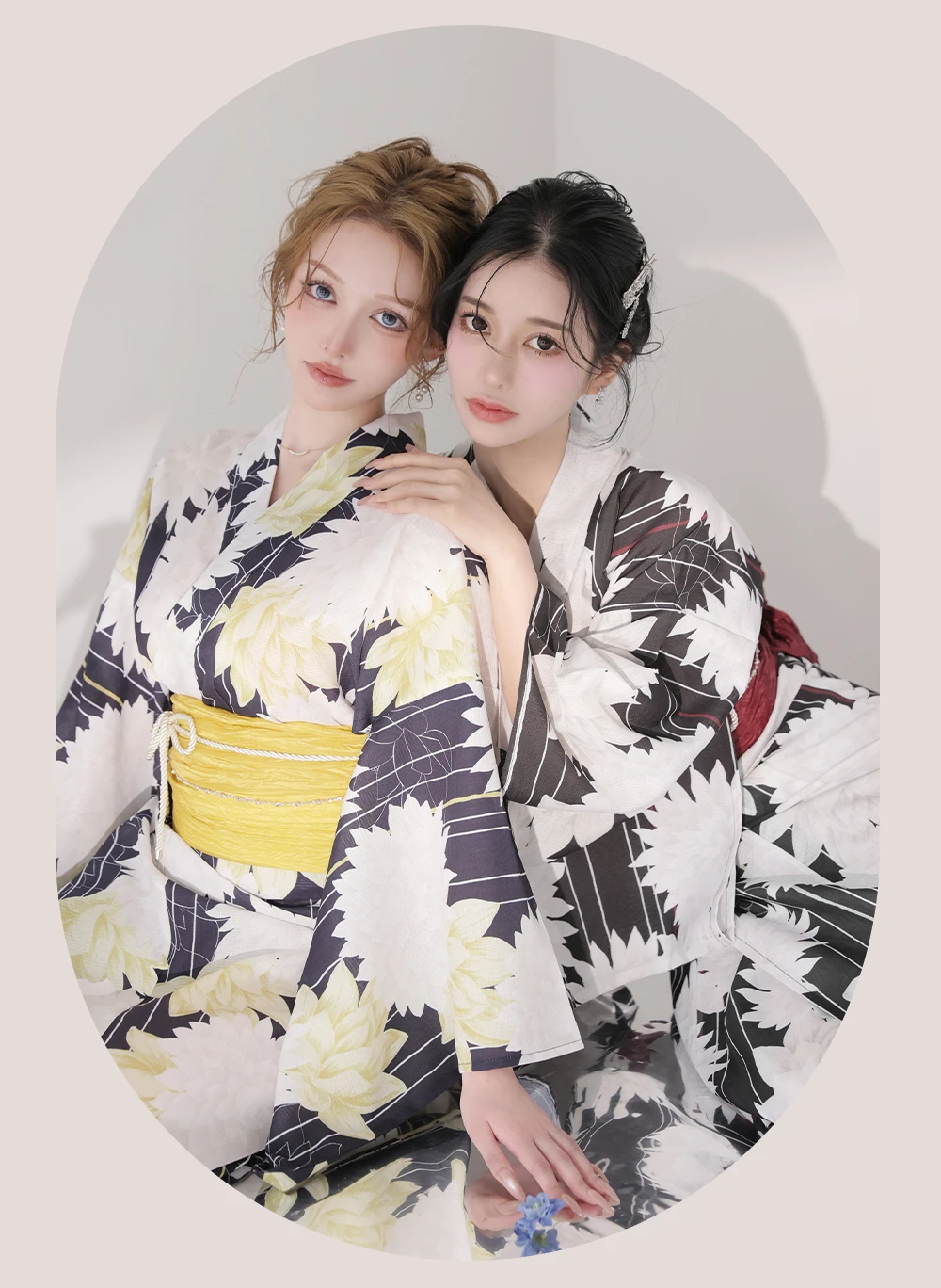 Modern Dahlia Yukata 1