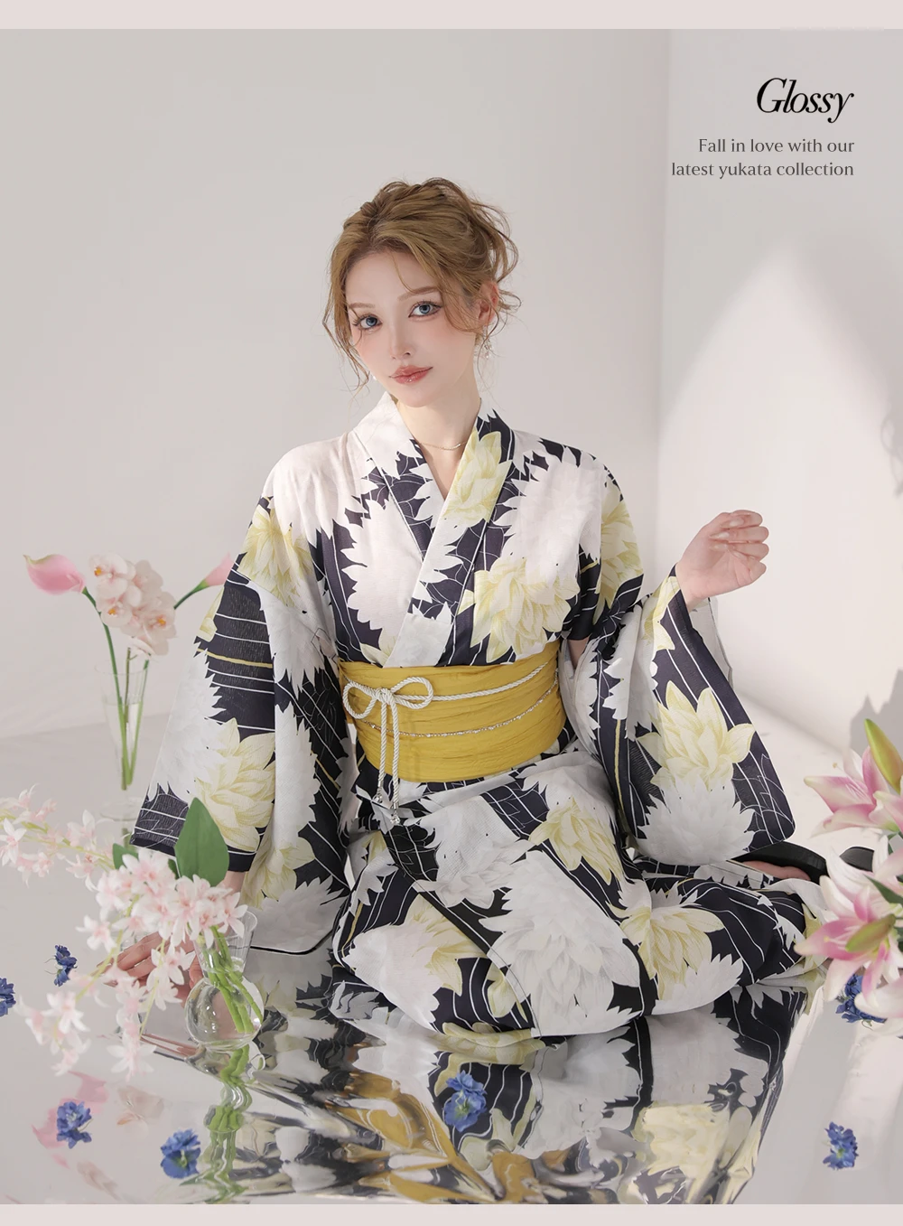 Modern Dahlia Yukata 2
