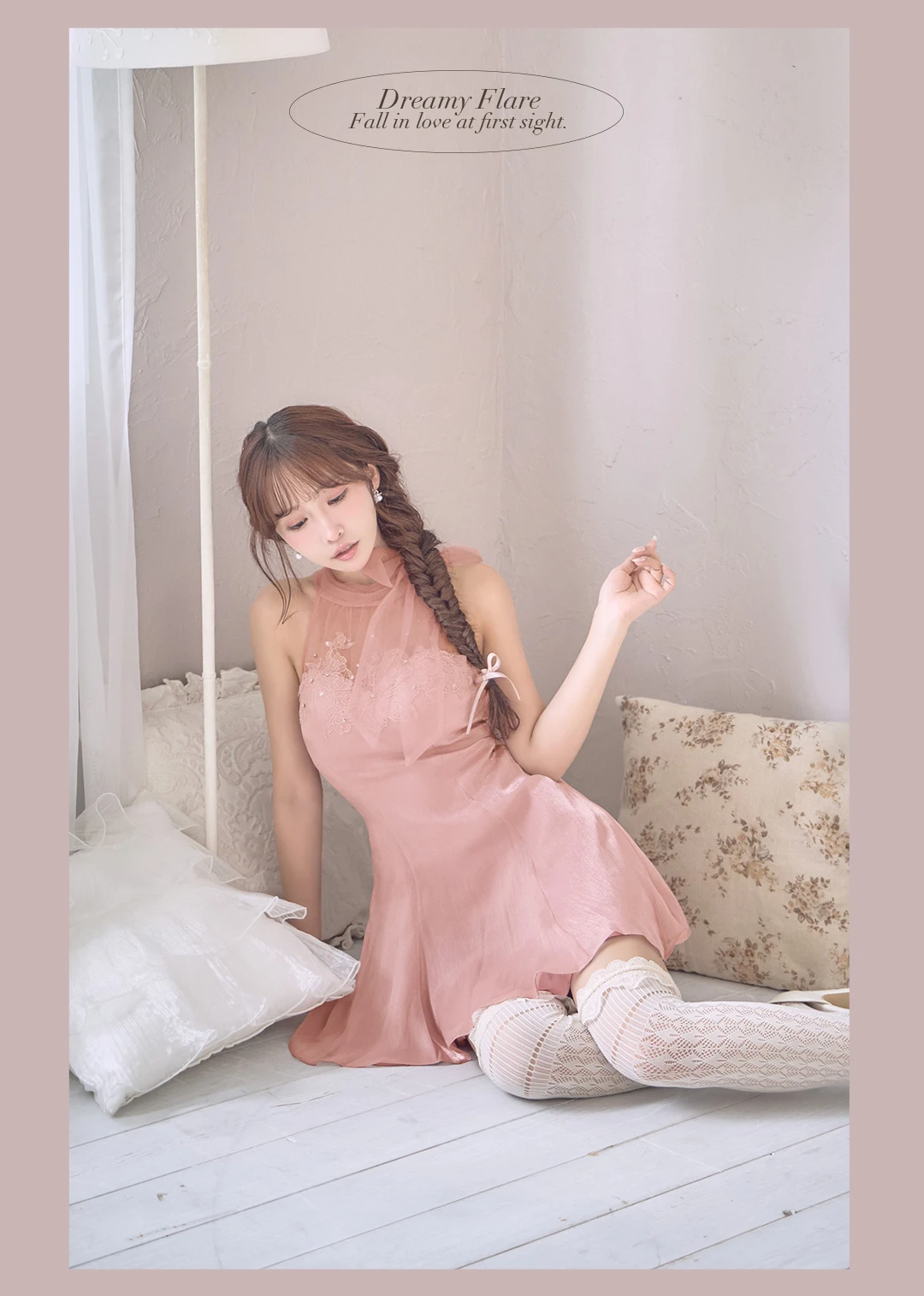 キャバドレス/フレアドレス/レースドレス/シアードレス/ピンクドレス/ミニドレス/フェミニンドレス/ガーリードレス/愛されドレス/パーティードレス/韓国ドレス/高見えドレス 5