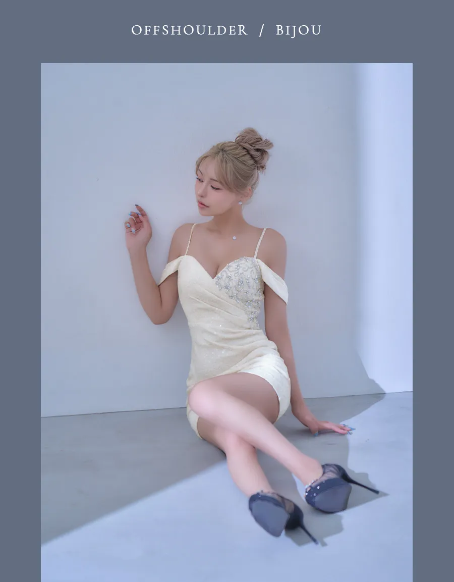 如月れい＆ゆいぴすが着る、特別な夜を彩るラメドレス特集