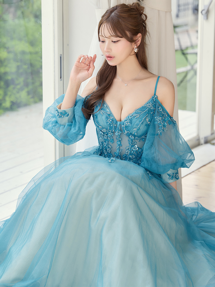 JEAN MACLEAN No.61205 ブルーグリーン 全身コーディネートカット