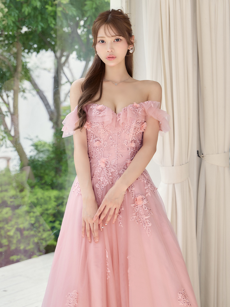 JEAN MACLEAN No.61206 ピンクベージュ ディテールカット1