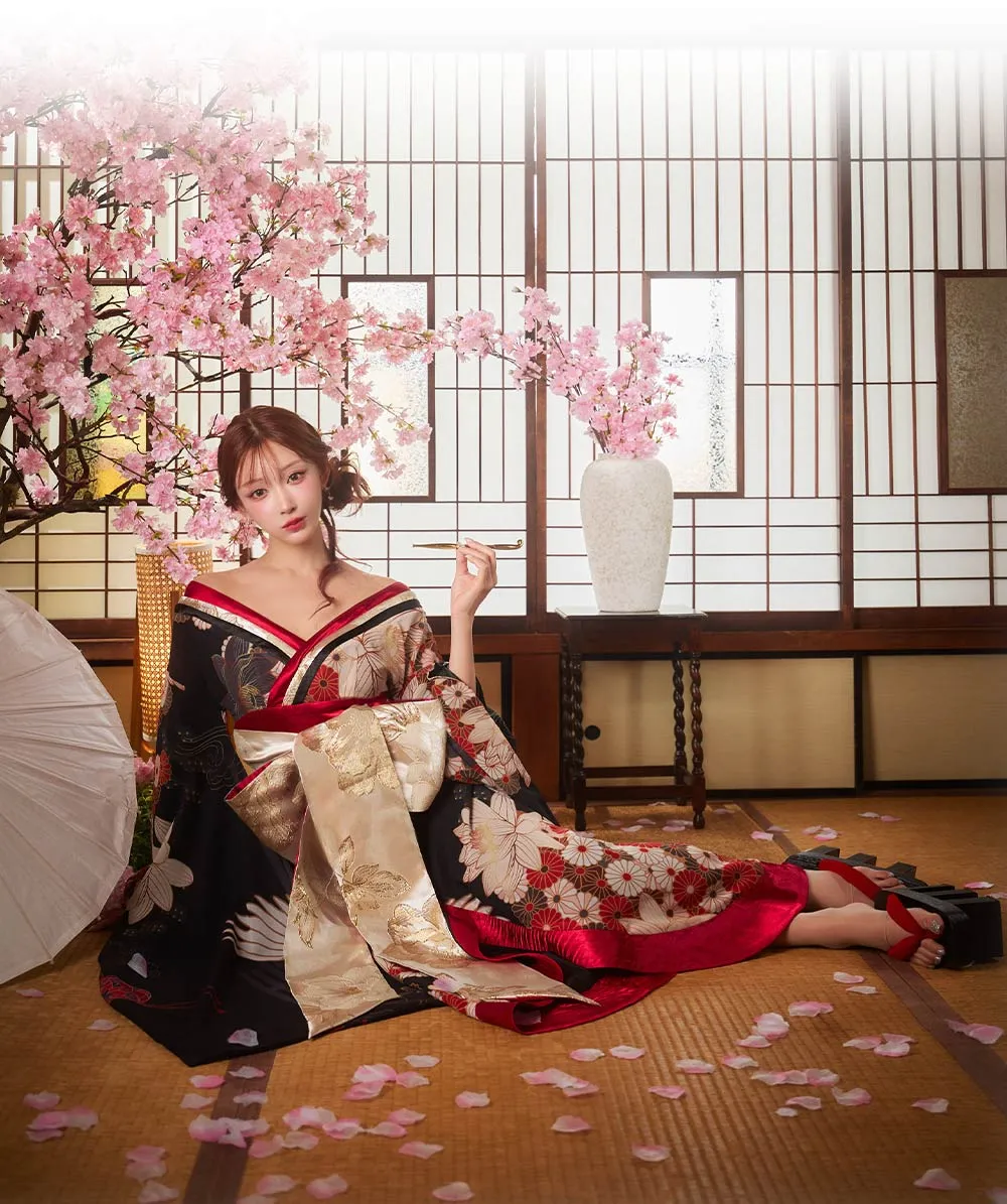 花魁コスプレ バックスタイル
