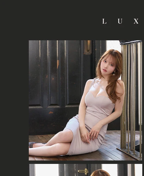 【ANIER./アニエル】Satin Trace Midi Dress