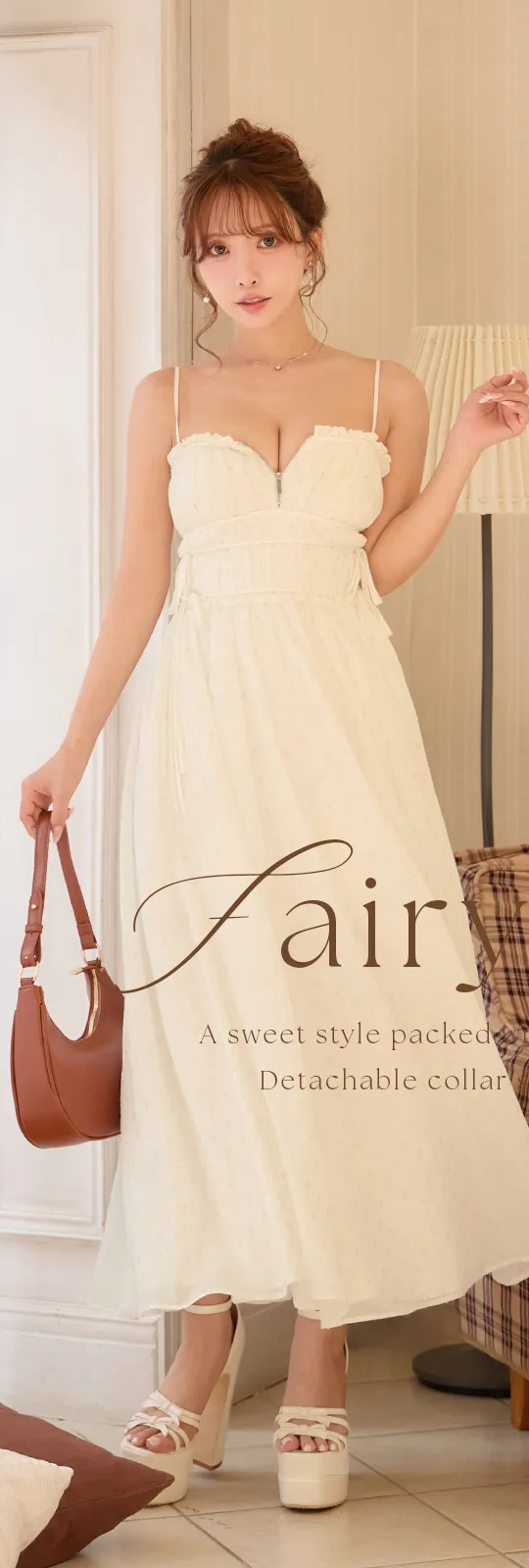 【ROBE de FLEURS/ローブドフルール】2WAY/ サイドリボン/ ラメ/ ギャザー/ シフォン/ サテン/ ペプラム/ ベアトップ/ ワンピース/ フレア/ ミディアムドレス/ キャバドレス