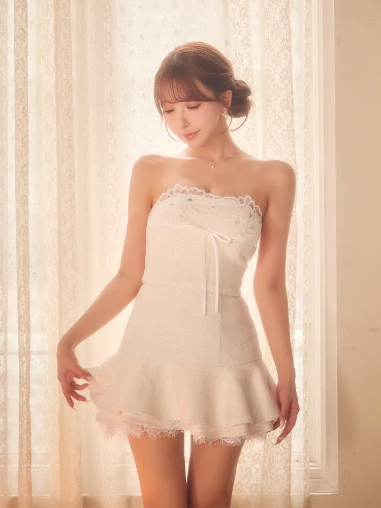 ROBE de FLEURS ミニドレス FM5029 着用イメージ2