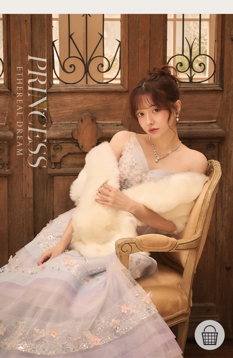 【Glossy/グロッシー】ビジューシャギーニットホルターネックバックリボンミニドレス 1