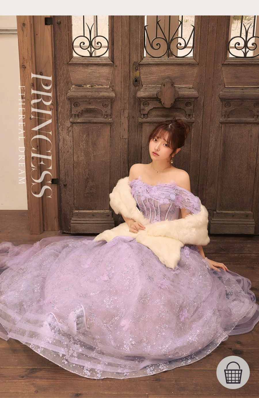 【Glossy/グロッシー】ビジューシャギーニットホルターネックバックリボンミニドレス 1
